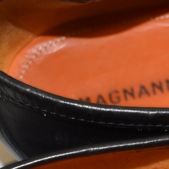 Magnanni Horsebit Leather Loafer Size 10 M Black 16482 - Picture 11 of 12